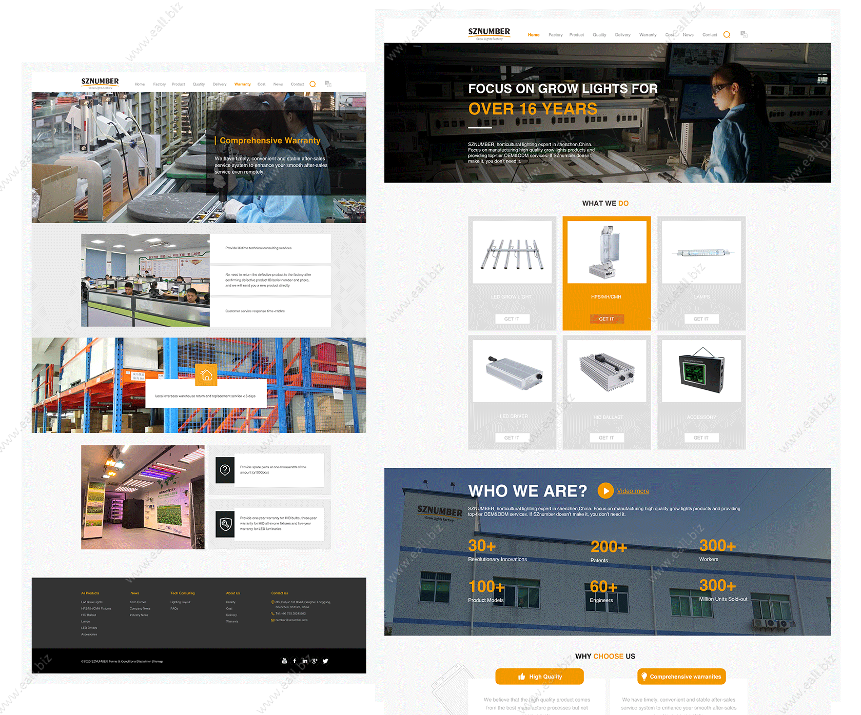 eall.biz shenzhen webdesign SZNUMBER